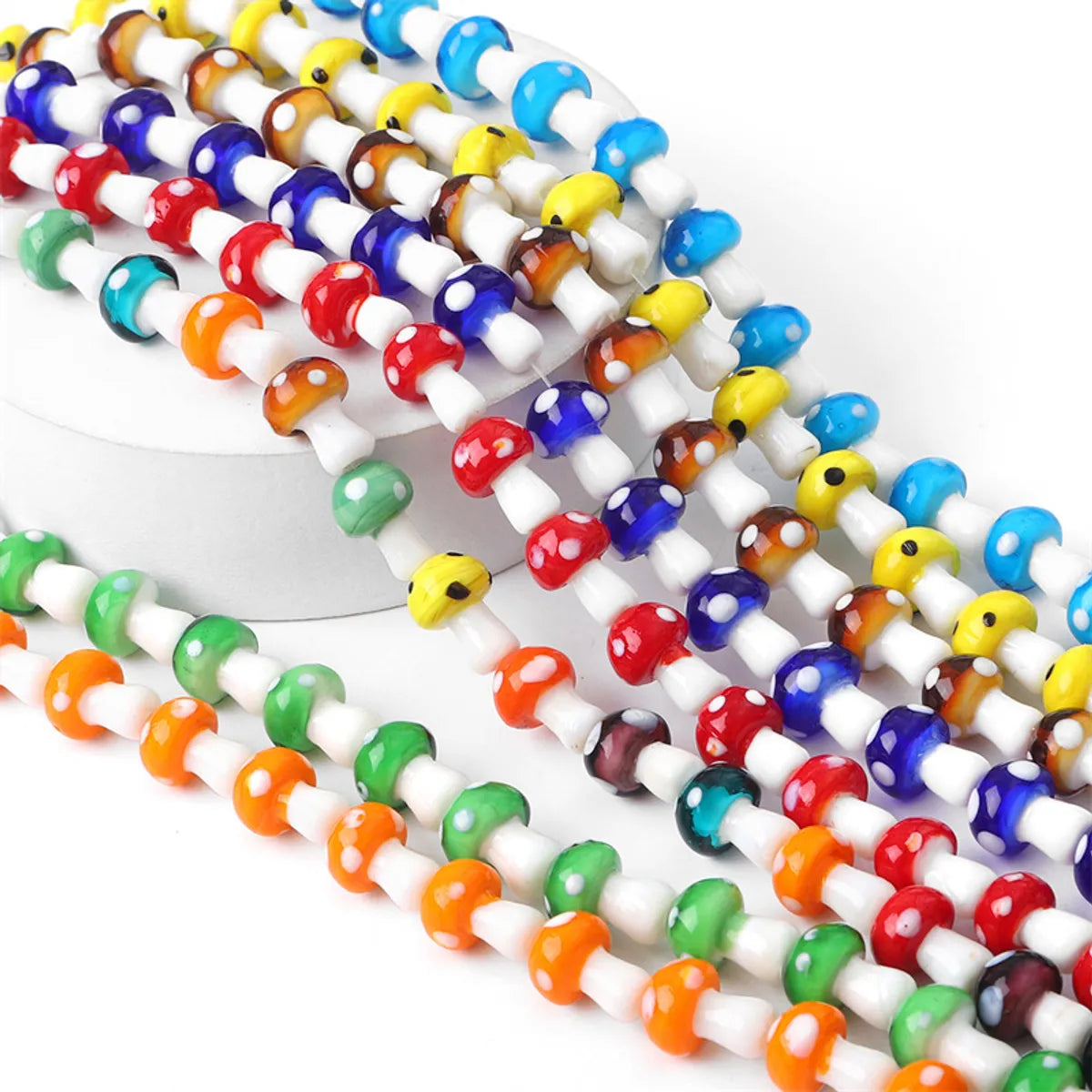 20 PCS/Package 5 PCS/Package 10*12mm 12*17mm Glass Mushroom Beads