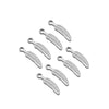 20 PCS/Package 6*19mm 7*13mm 9*18mm 304 Stainless Steel Palm Feather Wings Pendant