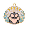 20 PCS/Package Alloy Paw Print Pendant