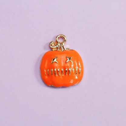 20 PCS/Package Alloy Pumpkin Spider Web Pendant