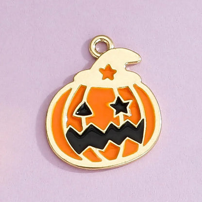 20 PCS/Package Alloy Pumpkin Spider Web Pendant