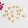 20 PCS/Package Diameter 5mm Diameter 6 Mm Diameter 7 Mm Copper 14K Gold Plated Cross Star Flower Beads