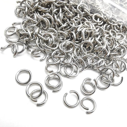 200 Pieces Per Pack 0.5*2.5 0.5 * 3mm 0.6 * 3mm Stainless Steel Round Polished Broken Ring