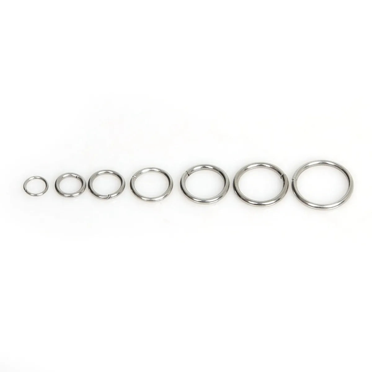 200 Pieces Per Pack Diameter 10mm Diameter 4mm 304 Stainless Steel Round Open Jump Rings