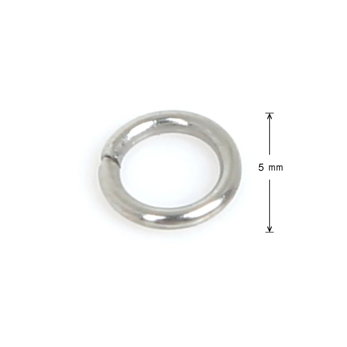 200 Pieces Per Pack Diameter 10mm Diameter 4mm 304 Stainless Steel Round Open Jump Rings