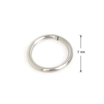 200 Pieces Per Pack Diameter 10mm Diameter 4mm 304 Stainless Steel Round Open Jump Rings