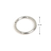 200 Pieces Per Pack Diameter 10mm Diameter 4mm 304 Stainless Steel Round Open Jump Rings