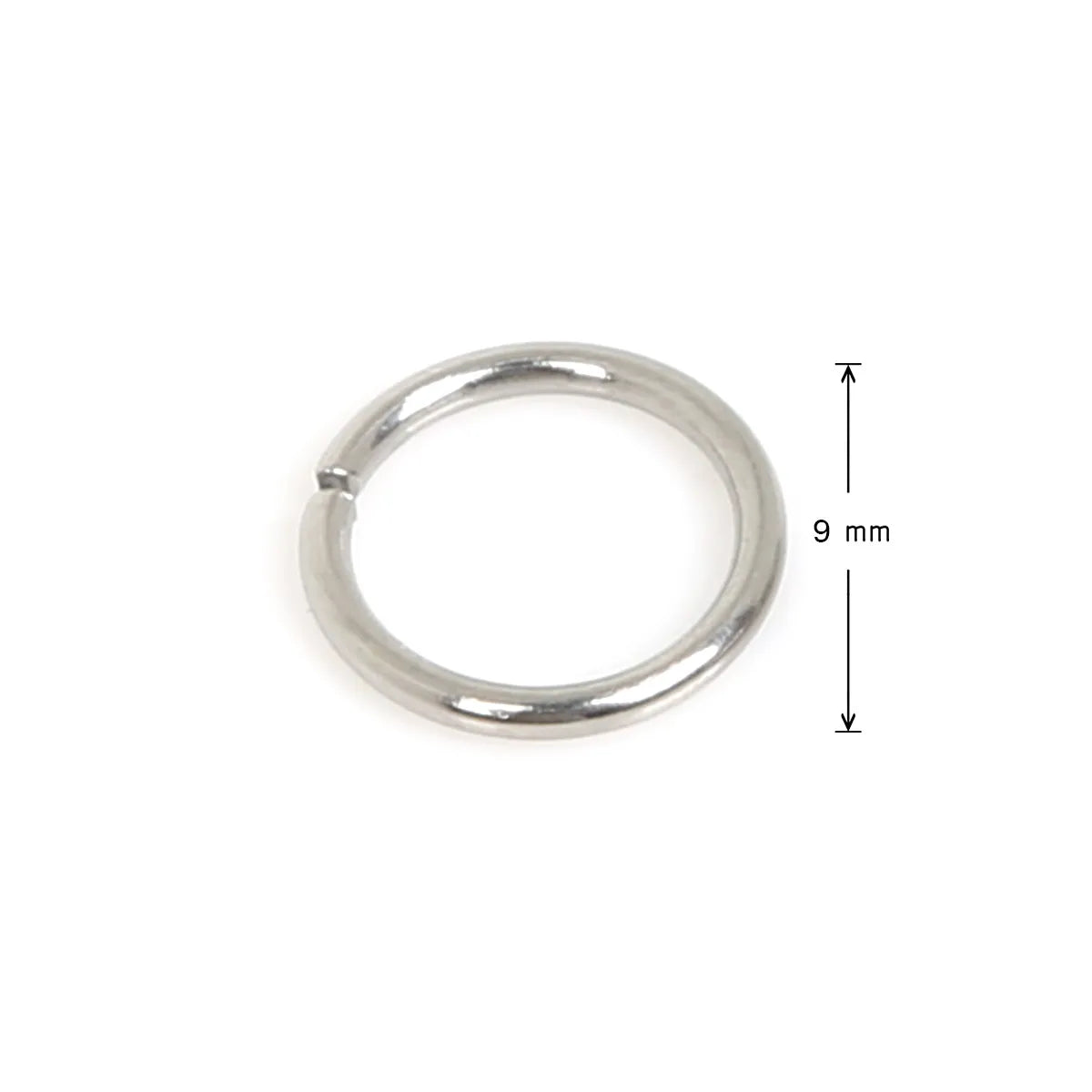 200 Pieces Per Pack Diameter 10mm Diameter 4mm 304 Stainless Steel Round Open Jump Rings