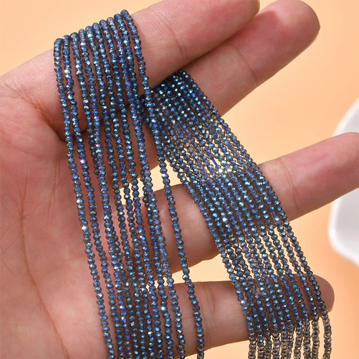 200 Pieces Per Piece 2MM 0.5mm Glass Solid Color Beads