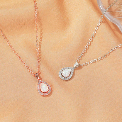 New Creative  Drop Pendant  Crystal Sweet Opal Necklace  Wholesale