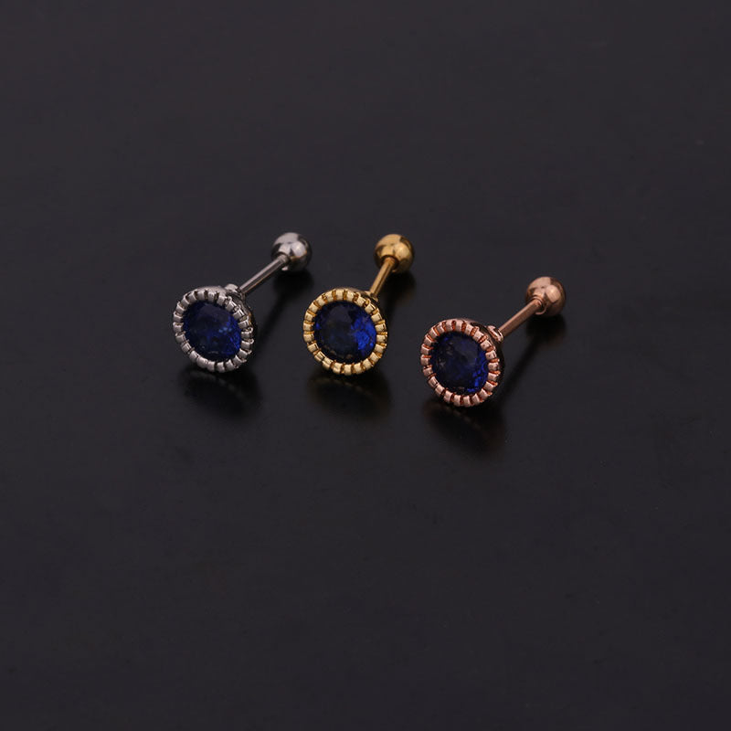 New  Creative Fashion Color Zircon Earrings