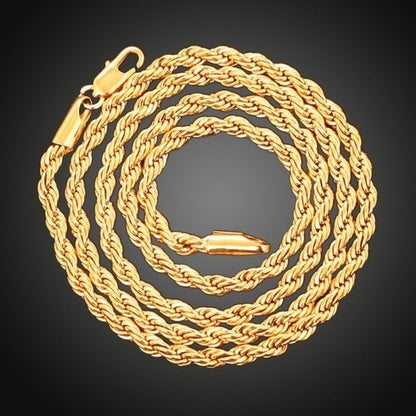 Hip-hop Simple Style Solid Color Metal Unisex Bracelets Necklace