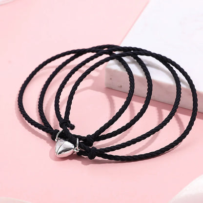 Fashion Heart Nylon Couple Bracelets