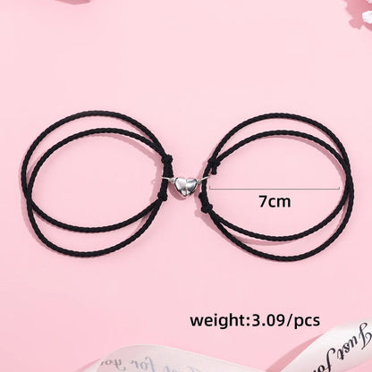 Fashion Heart Nylon Couple Bracelets