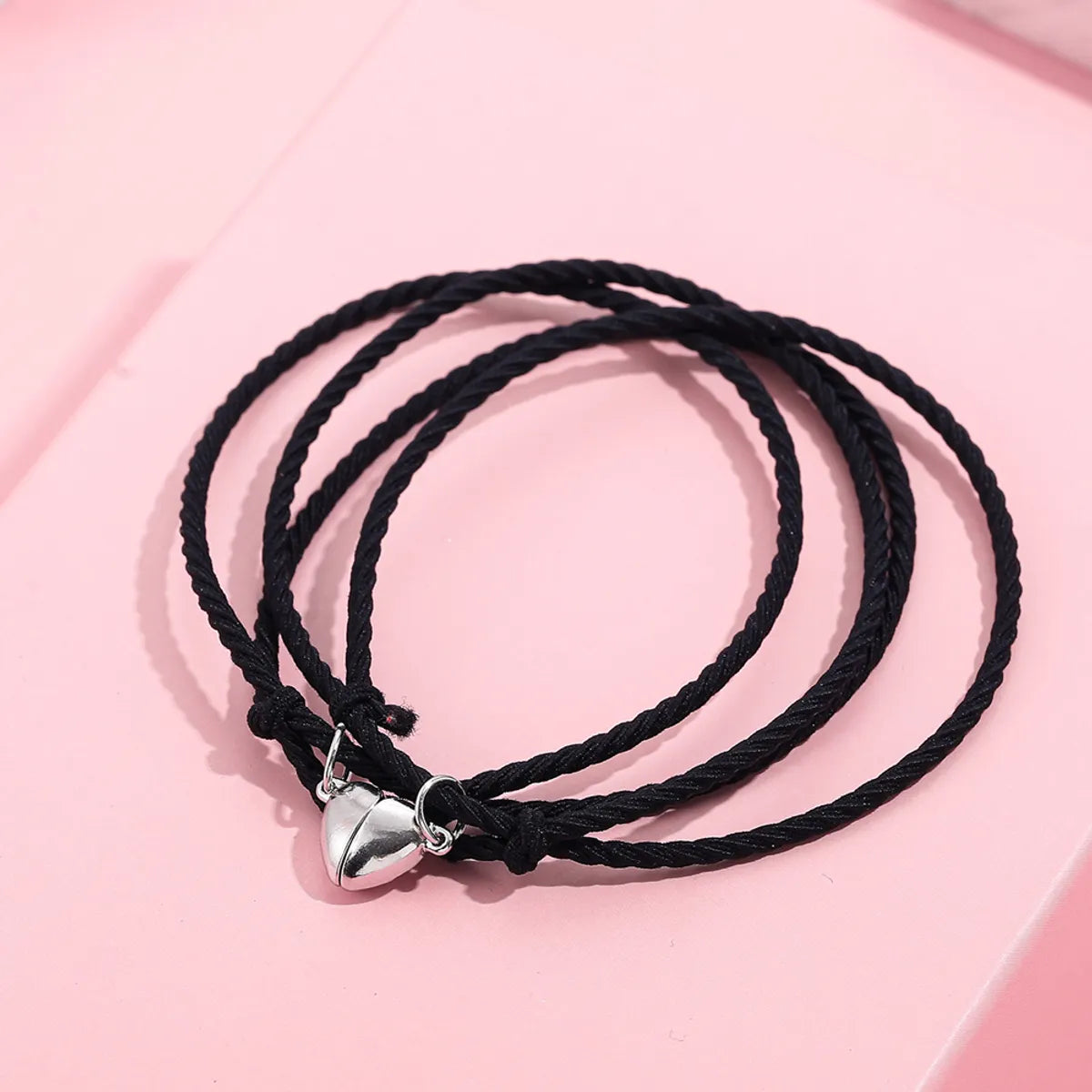 Fashion Heart Nylon Couple Bracelets