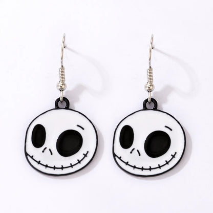 European And American Cross-Border Halloween Ghost Face Earrings