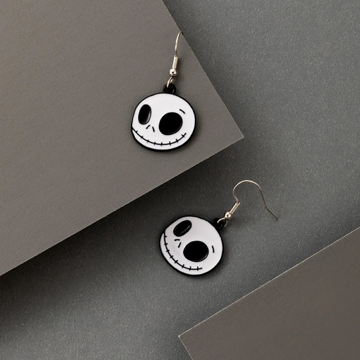 European And American Cross-Border Halloween Ghost Face Earrings