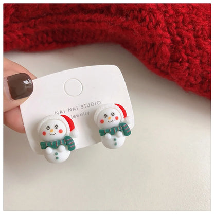 Cute Resin No Inlaid Earrings Ear Studs