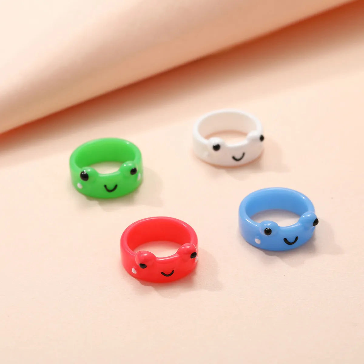 New Creative Simple Korean Cute Cartoon Frog Ring Women's Tail Ring