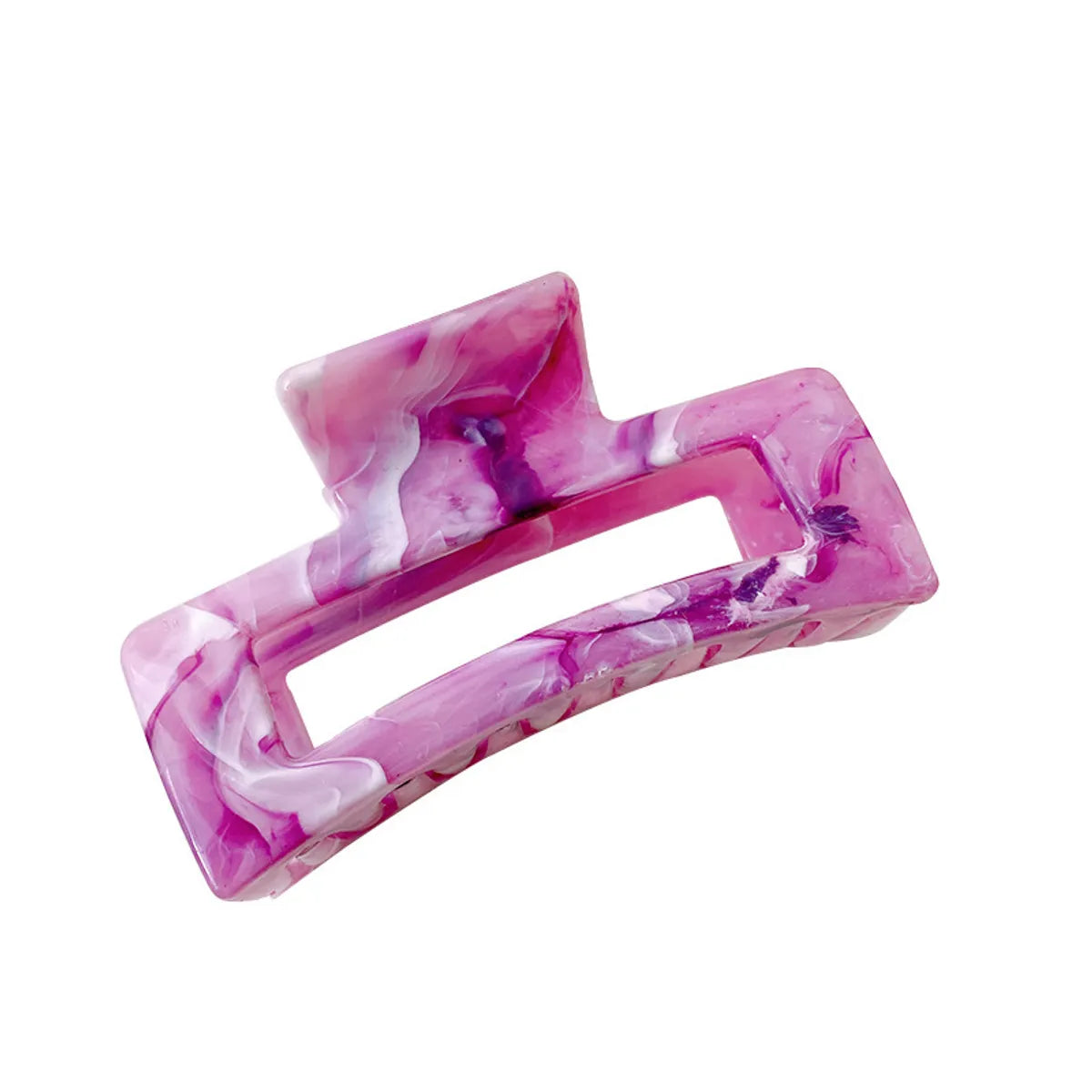 New Marble Pattern 8.5cm Solid Color Grab Clip Hair Clip