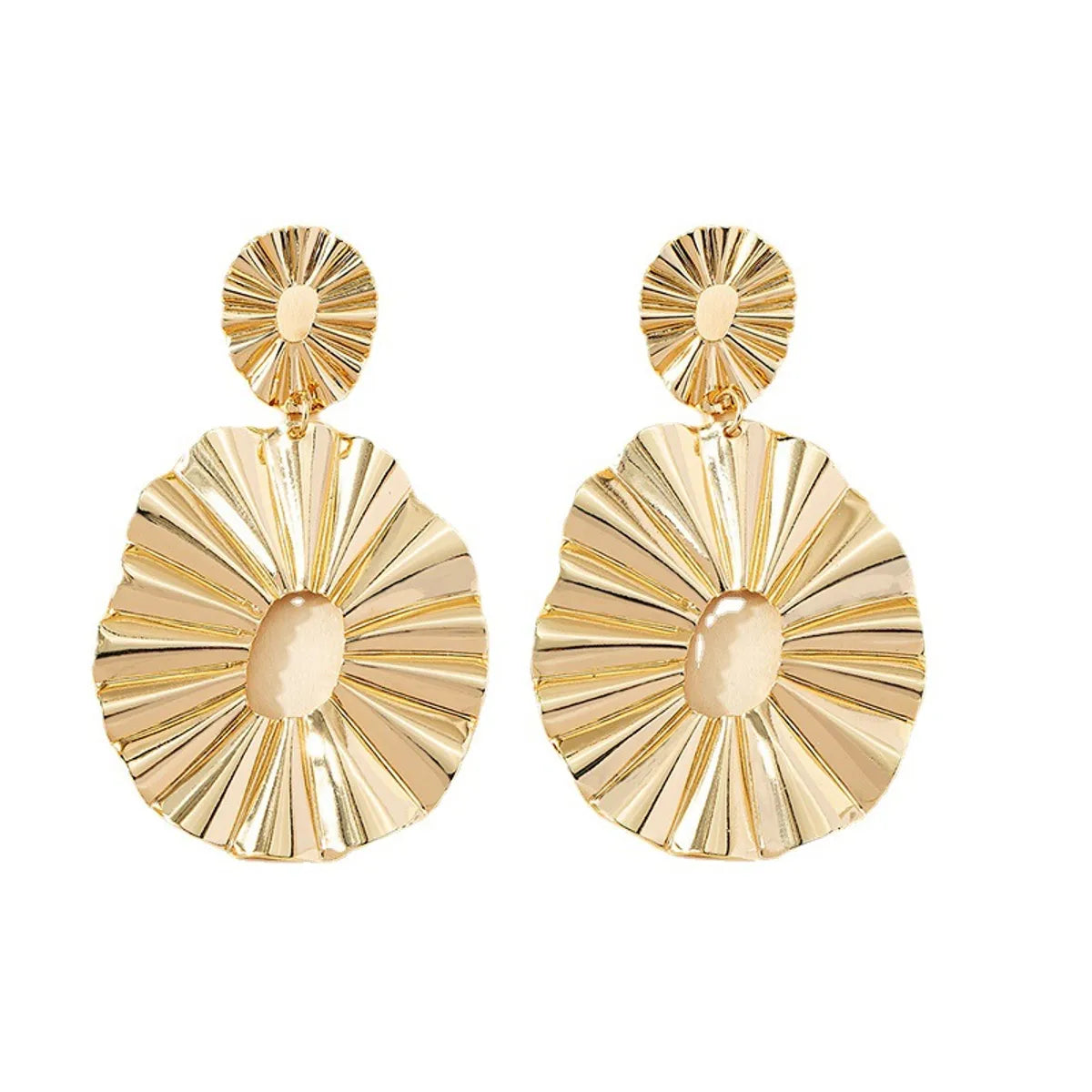 Ins Style Luxurious Lady Flower Alloy Women's Earrings