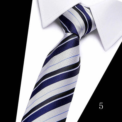 2023 Tie Spot Tie Wholesale Tie Manufacturer 7.5cm Business Men'S Formal Wear Polyester Silk Tie