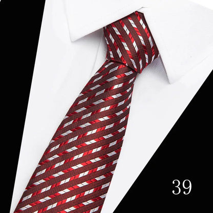 2023 Tie Spot Tie Wholesale Tie Manufacturer 7.5cm Business Men'S Formal Wear Polyester Silk Tie