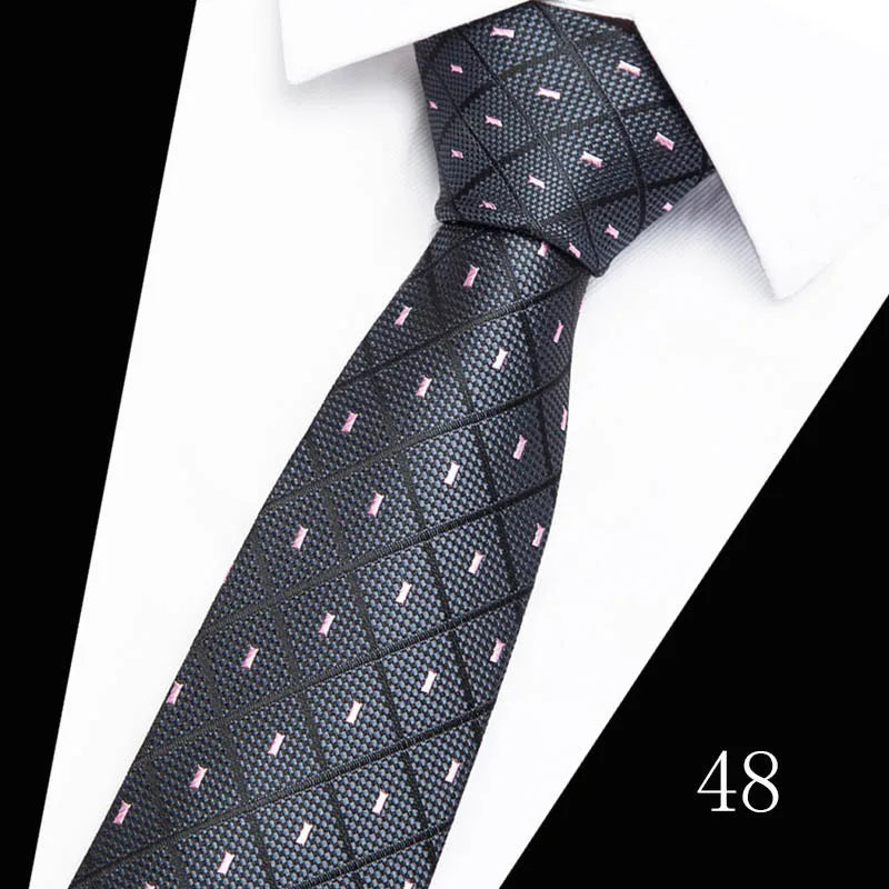 2023 Tie Spot Tie Wholesale Tie Manufacturer 7.5cm Business Men'S Formal Wear Polyester Silk Tie