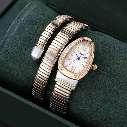 Simple Style Snake Quartz Women'S Watches