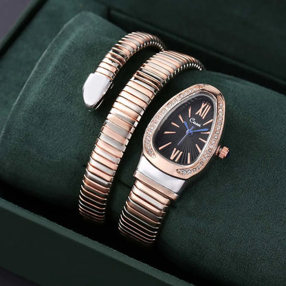 Simple Style Snake Quartz Women'S Watches