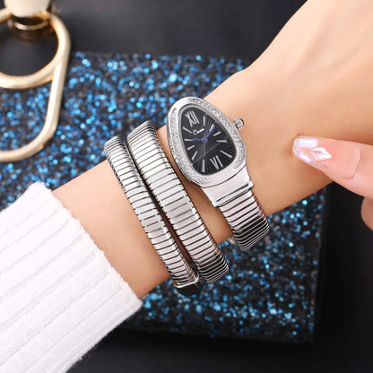 Simple Style Snake Quartz Women'S Watches