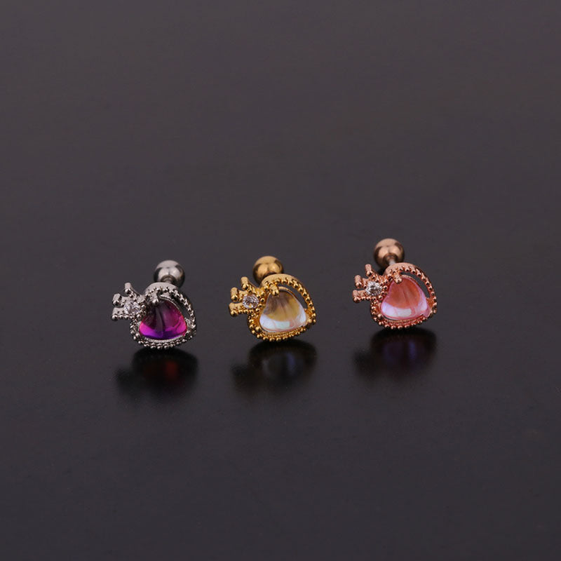 New  Creative Fashion Color Zircon Earrings