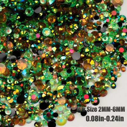 2050PCS Diameter 4mm Diameter 5mm Diameter 6 Mm Resin Rhinestone Round DIY Accessories Beads