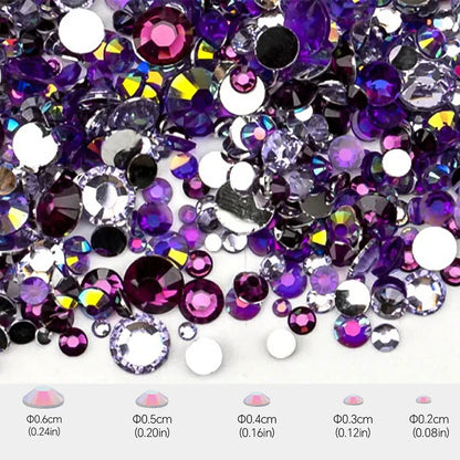 2050PCS Diameter 4mm Diameter 5mm Diameter 6 Mm Resin Rhinestone Round DIY Accessories Beads