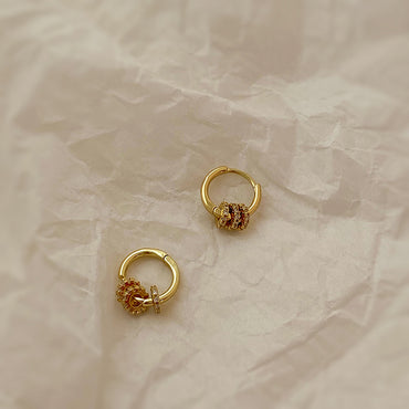 Simple Style Circle Alloy Plating Gold Plated Women's Earrings