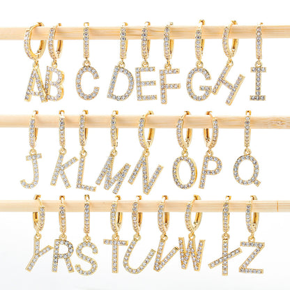 Fashion Letter Single Large Size Earrings