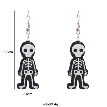 Halloween Pumpkin Ghost Acrylic Resin Earrings Wholesale Gooddiy