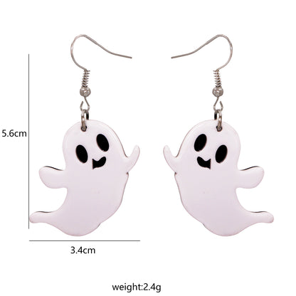 Halloween Pumpkin Ghost Acrylic Resin Earrings Wholesale Gooddiy