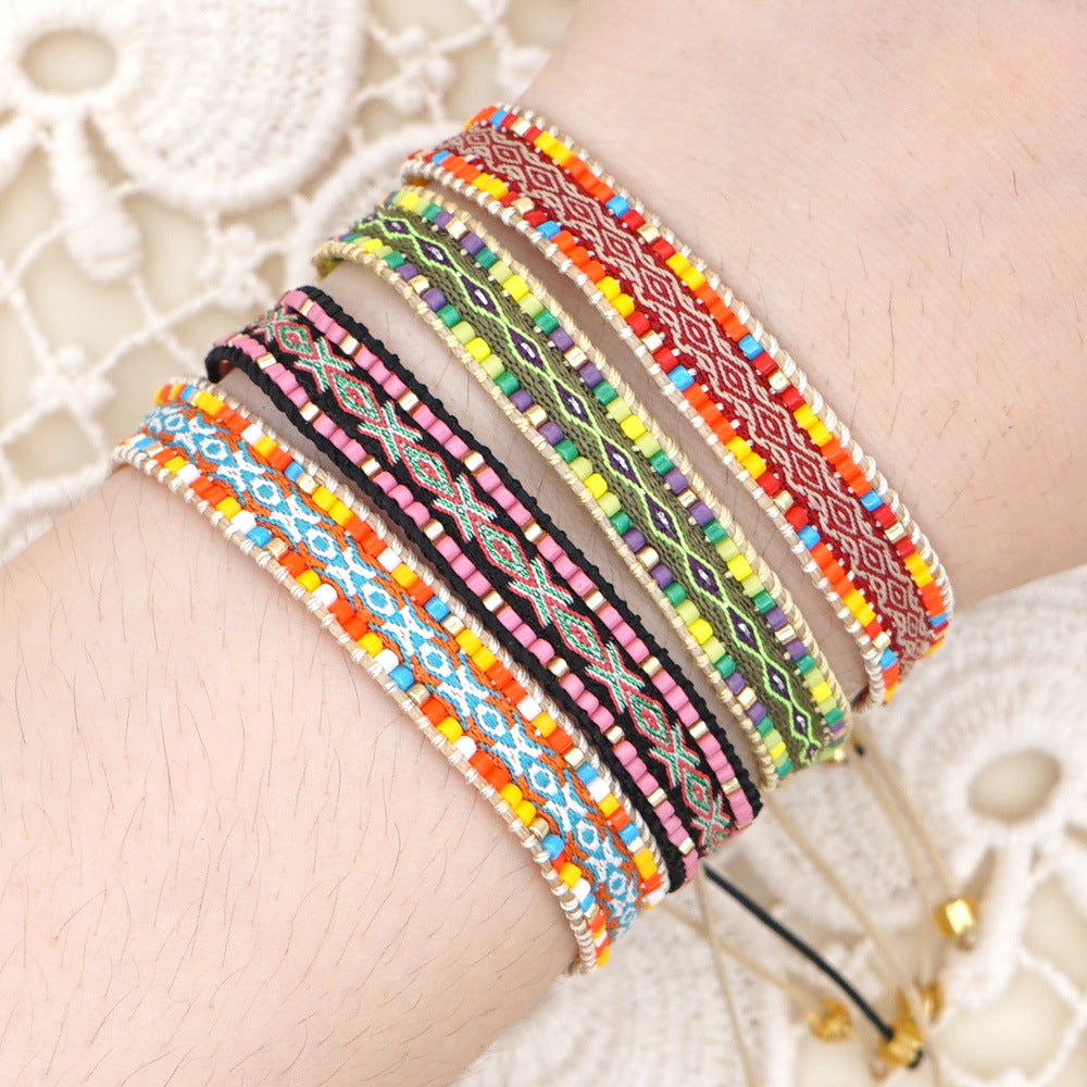 Wholesale Jewelry Ethnic Style Color Miyuki Beads Woven Bracelet Gooddiy