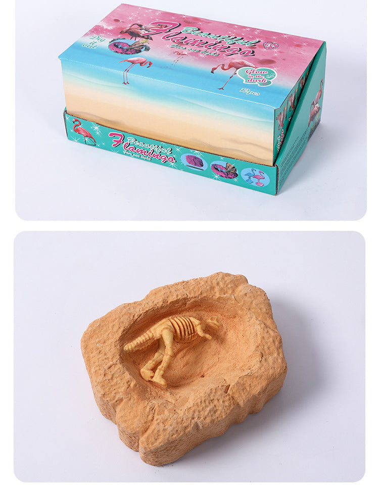 Cross-border Archaeological Dinosaur Egg Mining Toys Mining Dinosaur Blind Box Archaeological Animal Model Simulation Diy Small Toy