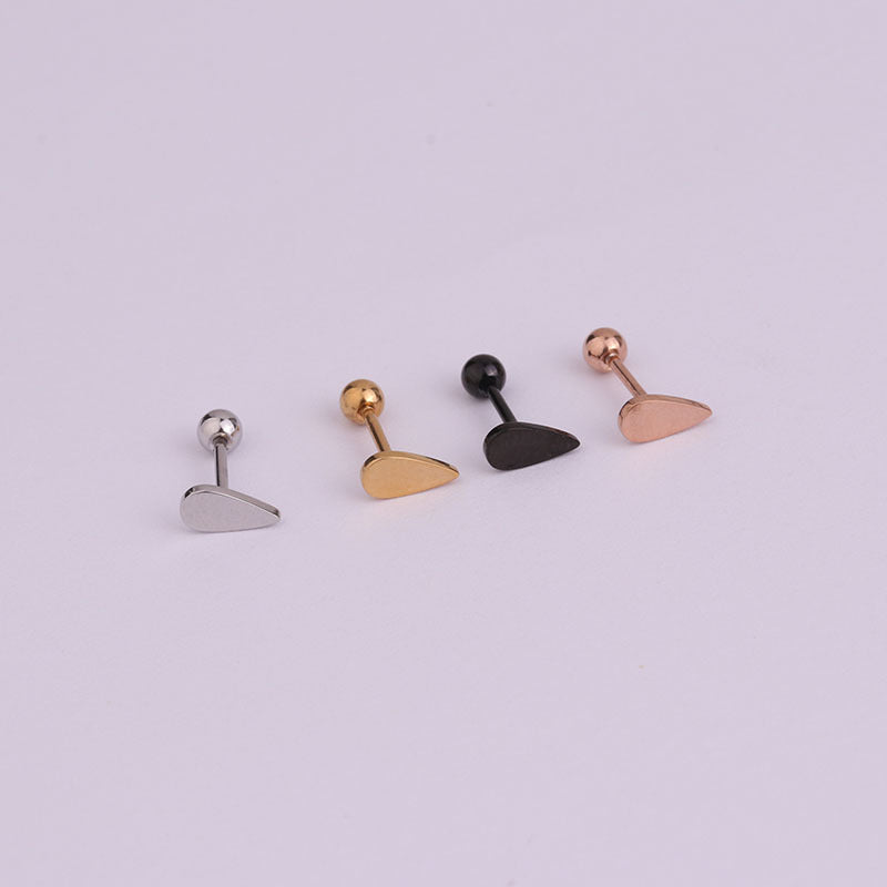 Lady Geometric Plating Stainless Steel Ear Studs