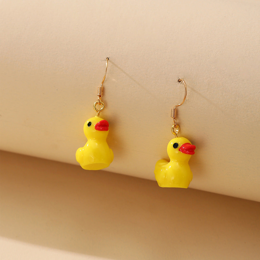 Simple Style Cartoon Character Silica Gel No Inlaid Earrings
