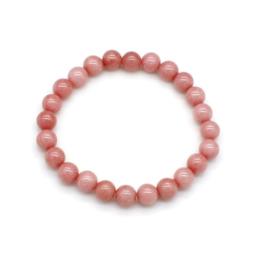 Simple Style Solid Color Natural Stone Beaded Bracelets