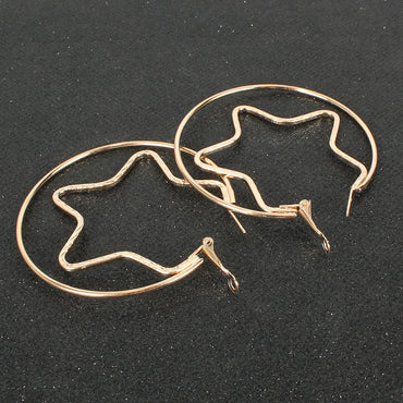 Simple Heart-shaped Love Alloy Earrings