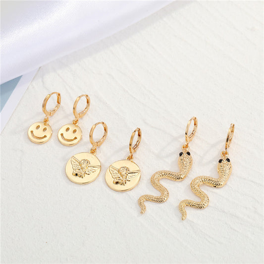 Fashion Punk Cute Hollow Animal Earrings