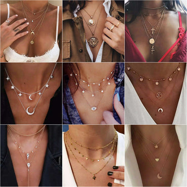 Retro Geometric Alloy Wholesale Pendant Necklace