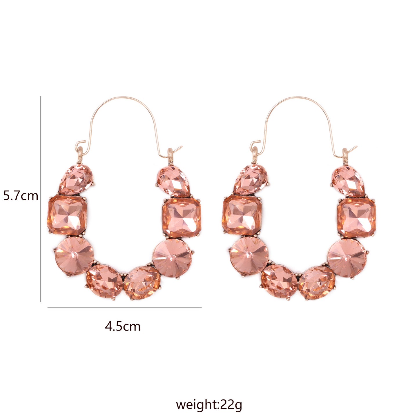 Fashion Exaggerated Creative Diamond Earrings