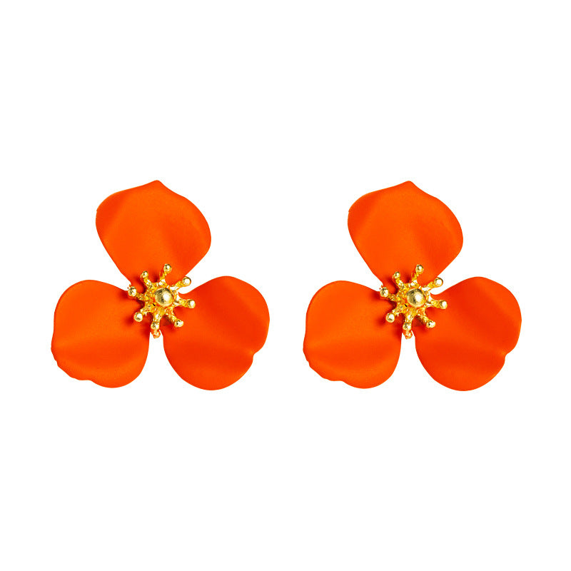 Fashion Exquisite Flower Alloy Earrings