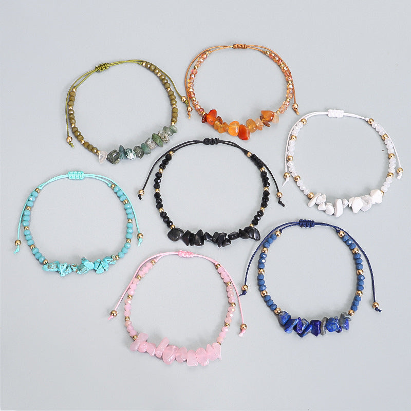 Fashion Solid Color Natural Stone Beaded Bracelets