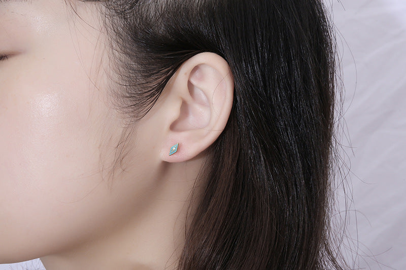 1 Piece Simple Style Geometric Plating Titanium Steel Ear Studs